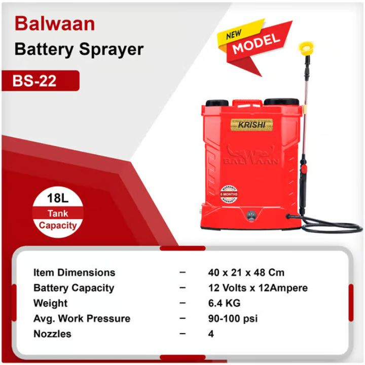 Balwaan BS 22 Battery Sprayer – thumb